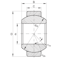關(guān)節(jié)軸承 GE10-FO, 根據(jù) DIN ISO 12 240-1 標準，需維護